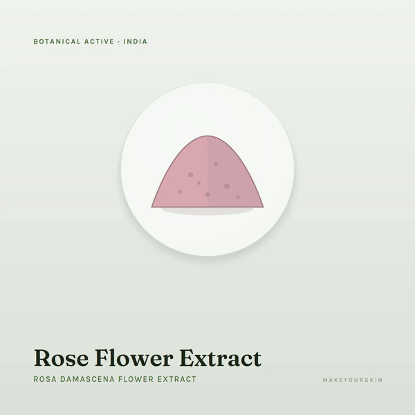 Rose Flower Extract (Rosa Damascena Flower Extract) — powder, India · Ayurveda — MakeYourSkin