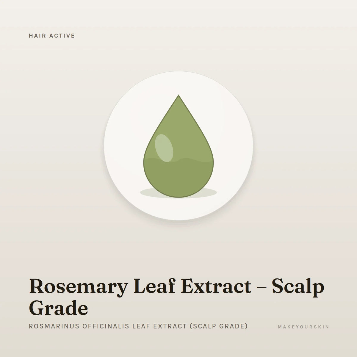 Rosemary Leaf Extract – Scalp Grade (Rosmarinus Officinalis Leaf Extract (Scalp Grade)) — liquid, Global — MakeYourSkin