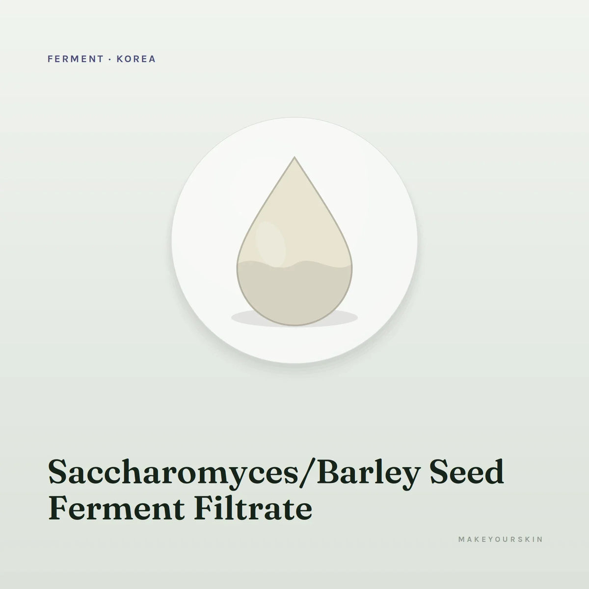 Saccharomyces/Barley Seed Ferment Filtrate — liquid, Korea · Japan — MakeYourSkin