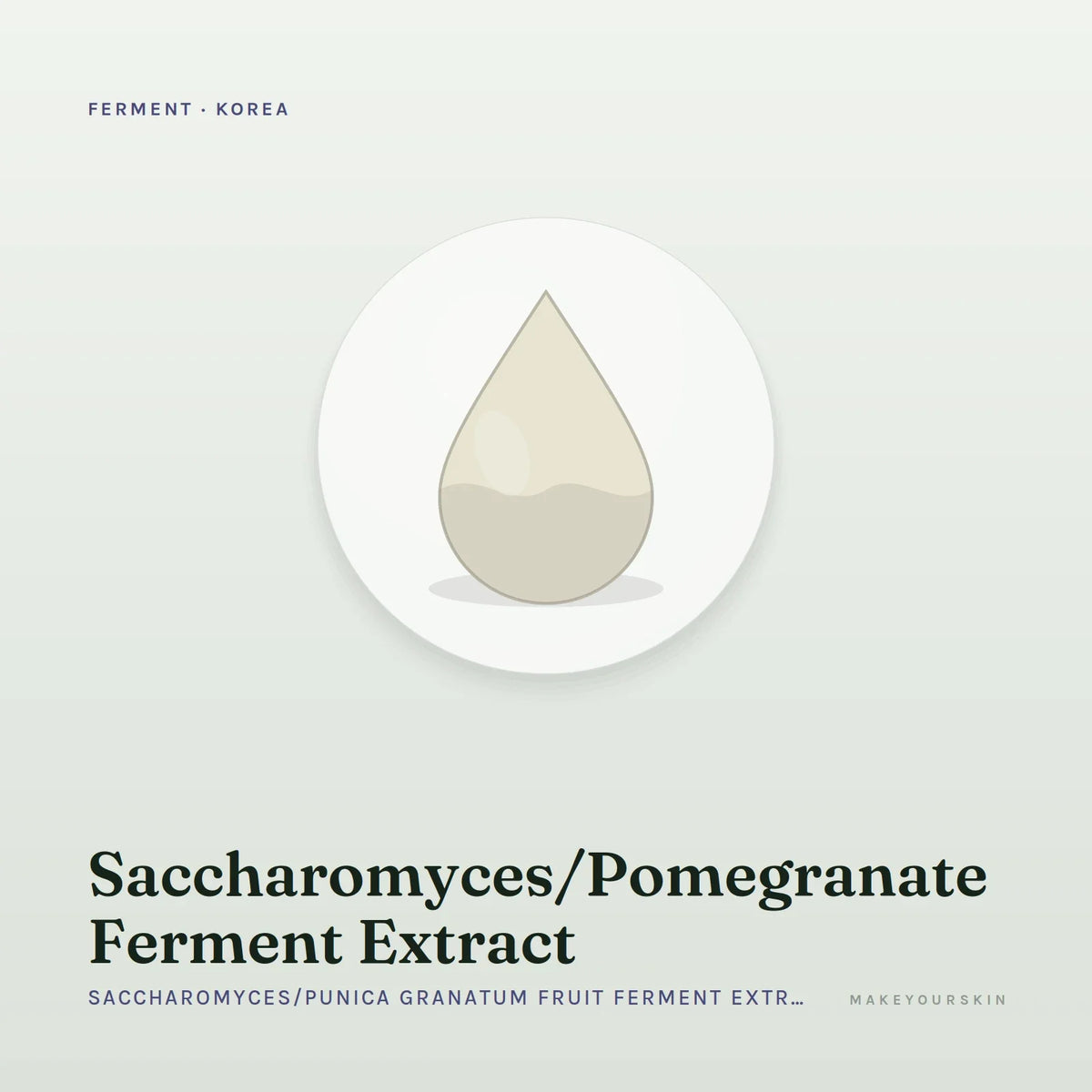 Saccharomyces/Pomegranate Ferment Extract (Saccharomyces/Punica Granatum Fruit Ferment Extract) — liquid, Korea · Japan — MakeYourSkin
