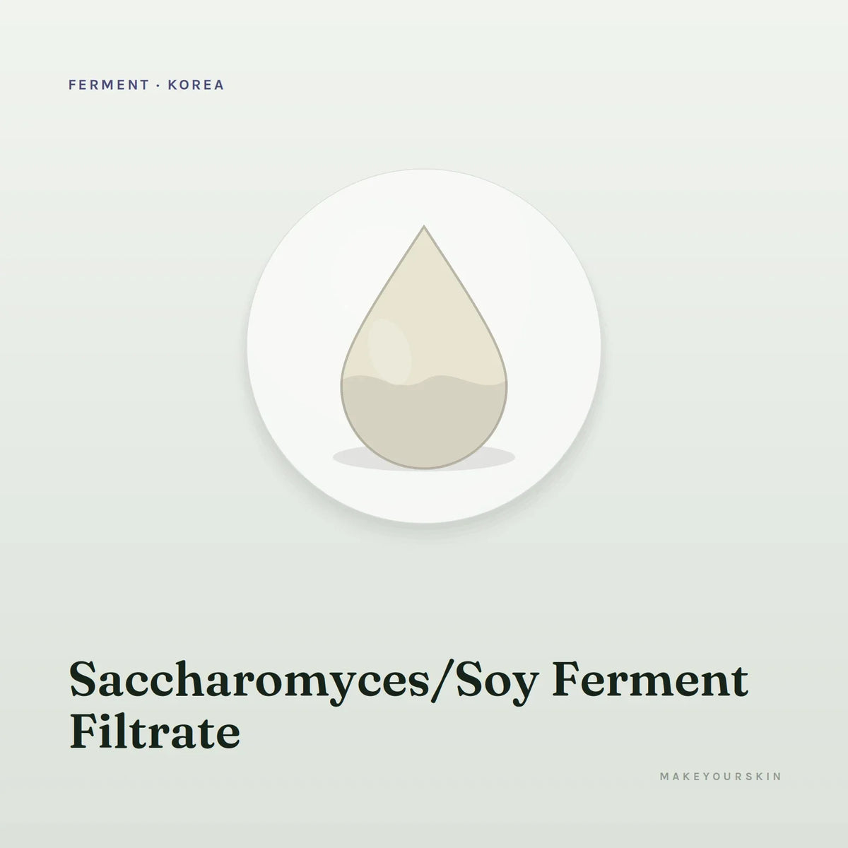 Saccharomyces/Soy Ferment Filtrate — liquid, Korea · Japan — MakeYourSkin