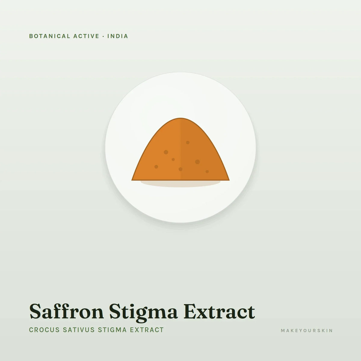 Saffron Stigma Extract (Crocus Sativus Stigma Extract) — powder, India · Ayurveda — MakeYourSkin