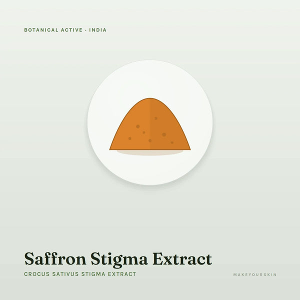 Saffron Stigma Extract (Crocus Sativus Stigma Extract) — powder, India · Ayurveda — MakeYourSkin
