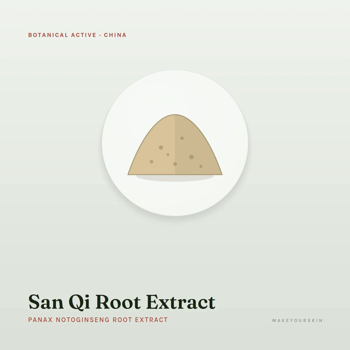San Qi Root Extract (Panax Notoginseng Root Extract) — powder, China · TCM — MakeYourSkin