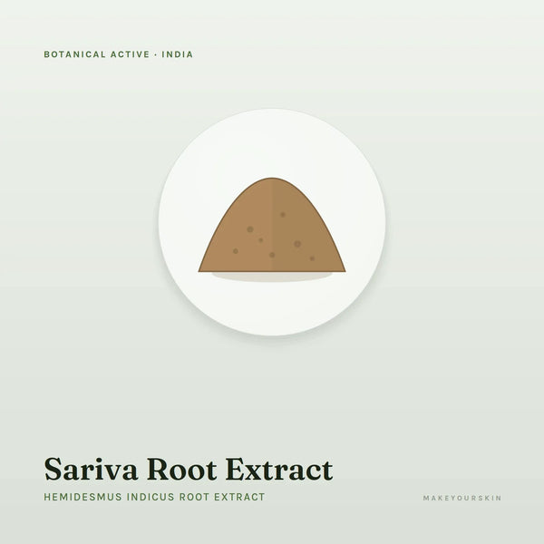 Sariva Root Extract (Hemidesmus Indicus Root Extract) — powder, India · Ayurveda — MakeYourSkin