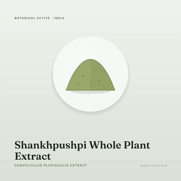 Shankhpushpi Whole Plant Extract (Convolvulus Pluricaulis Extract) — powder, India · Ayurveda — MakeYourSkin
