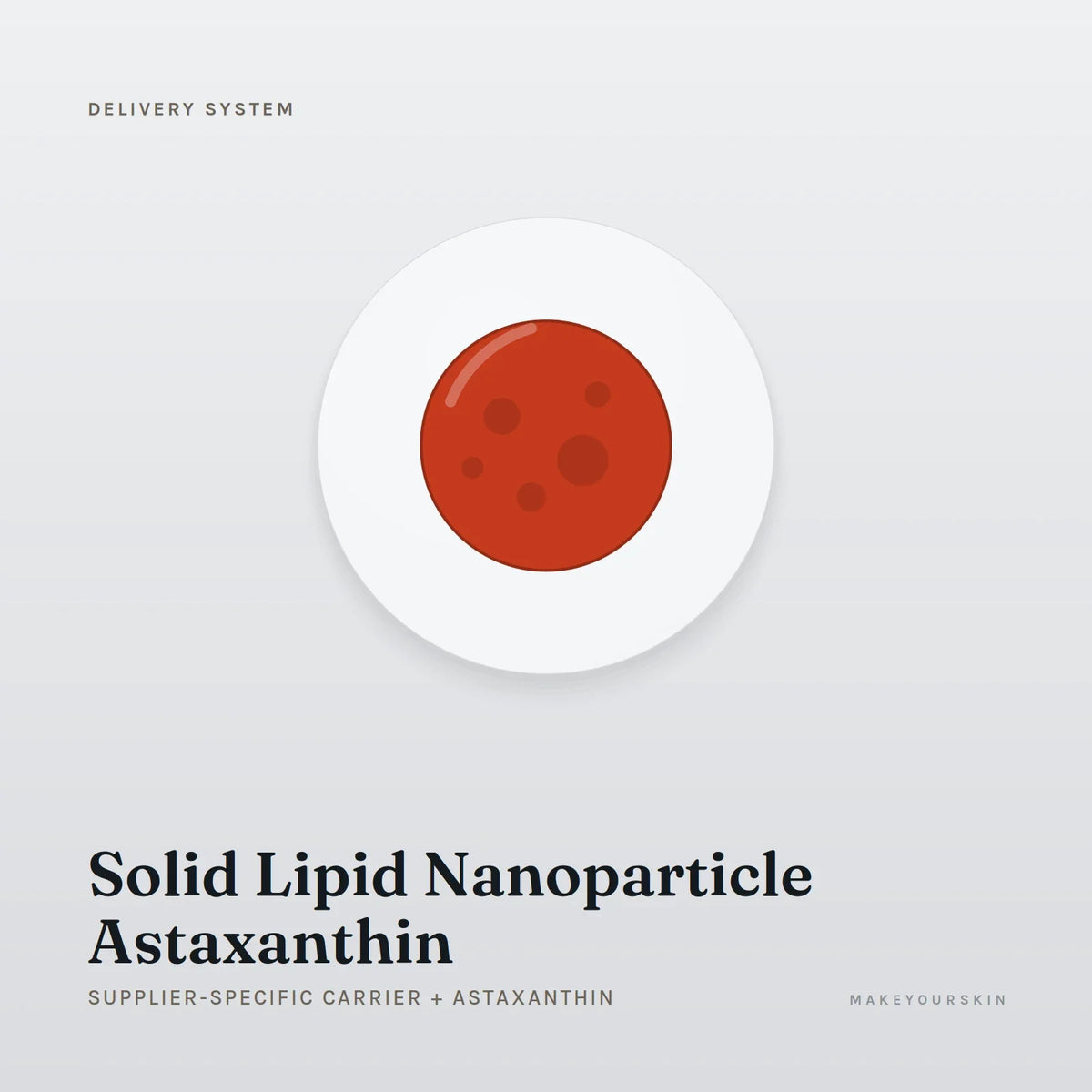 Solid Lipid Nanoparticle Astaxanthin (Supplier-specific carrier + Astaxanthin) — dispersion, Global — MakeYourSkin