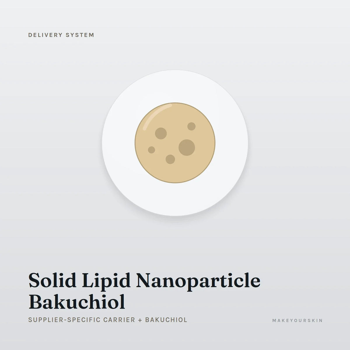 Solid Lipid Nanoparticle Bakuchiol (Supplier-specific carrier + Bakuchiol) — dispersion, Global — MakeYourSkin