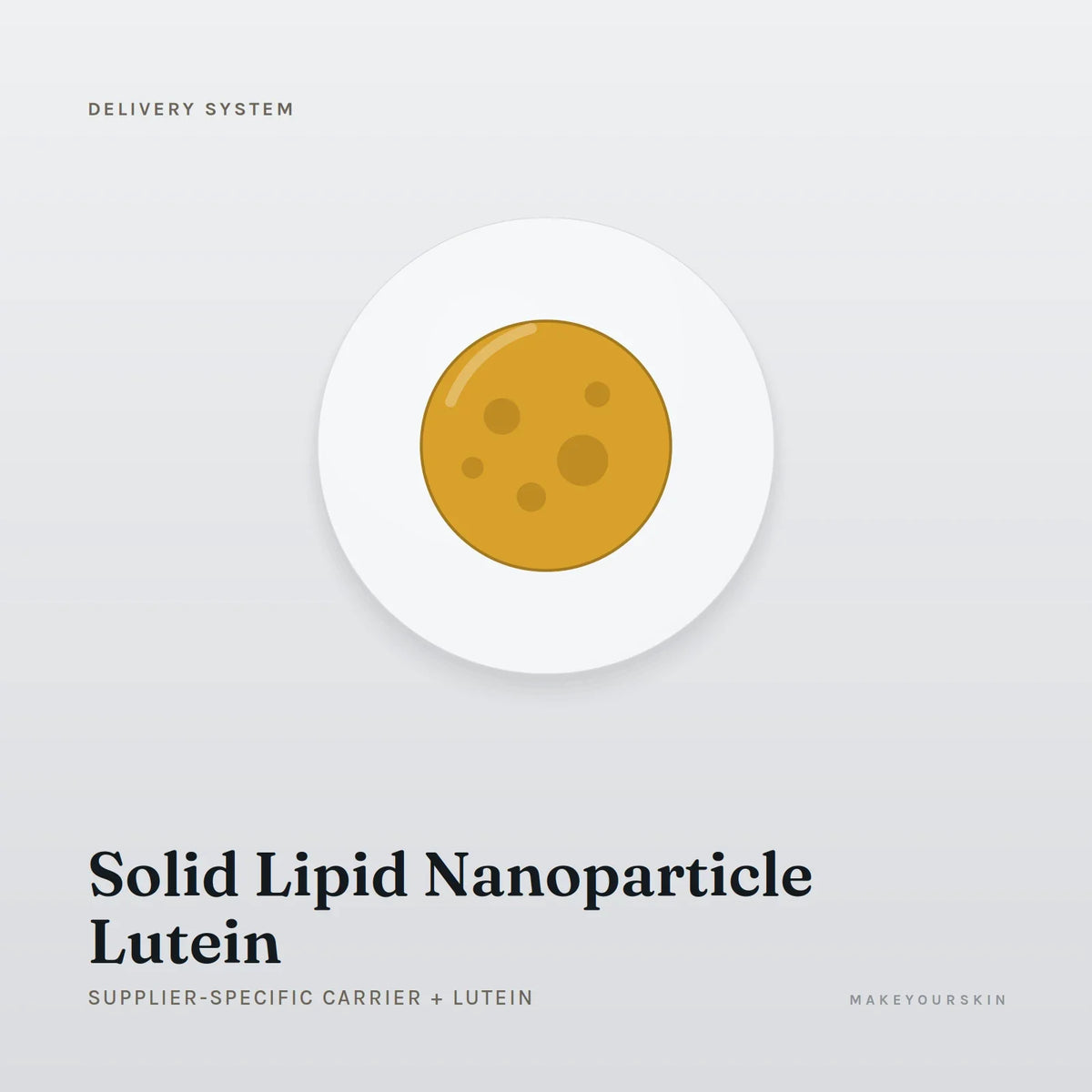 Solid Lipid Nanoparticle Lutein (Supplier-specific carrier + Lutein) — dispersion, Global — MakeYourSkin
