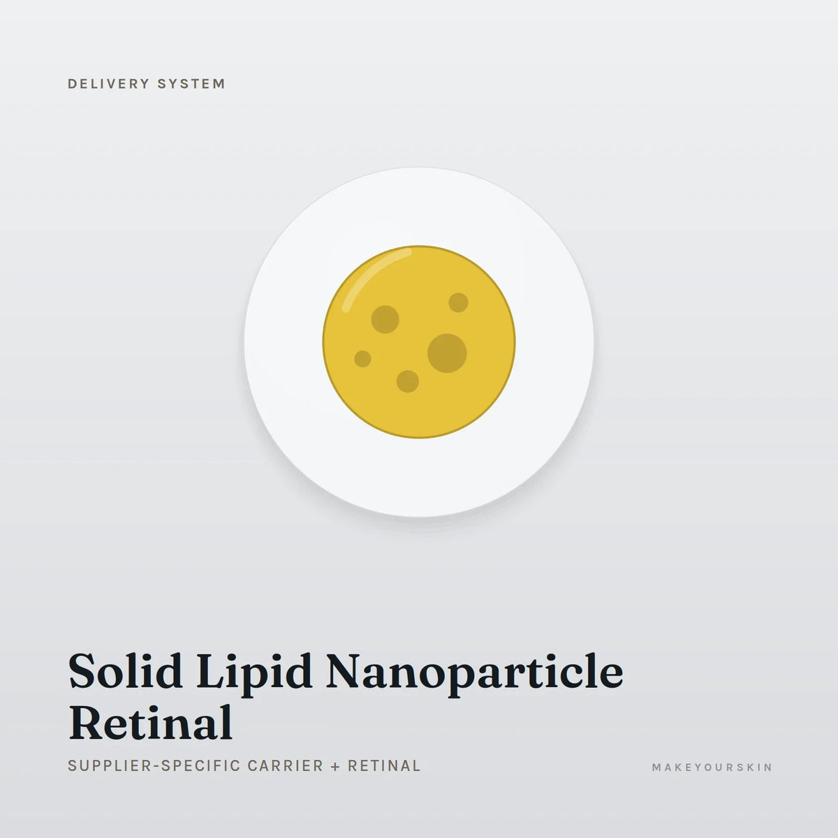 Solid Lipid Nanoparticle Retinal (Supplier-specific carrier + Retinal) — dispersion, Global — MakeYourSkin