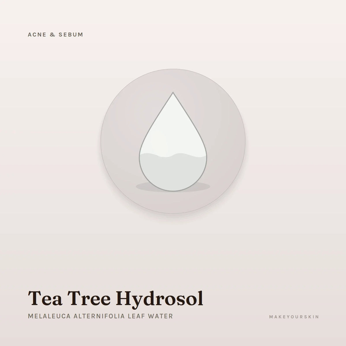 Tea Tree Hydrosol (Melaleuca Alternifolia Leaf Water) — liquid, Global — MakeYourSkin