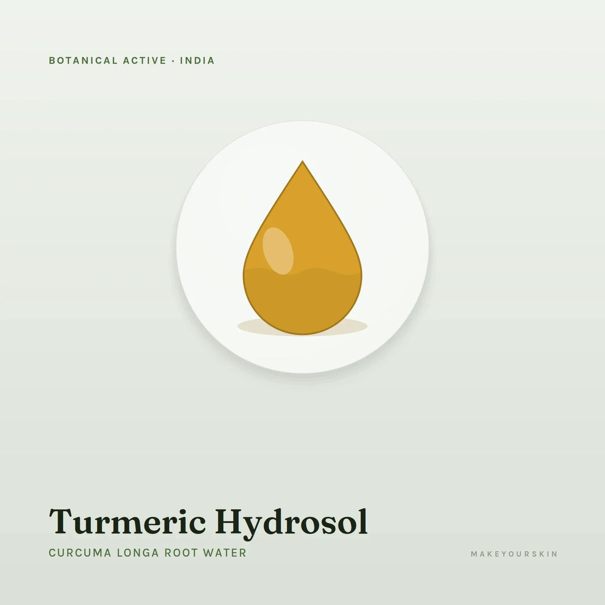 Turmeric Hydrosol (Curcuma Longa Root Water) — liquid, India · Ayurveda — MakeYourSkin
