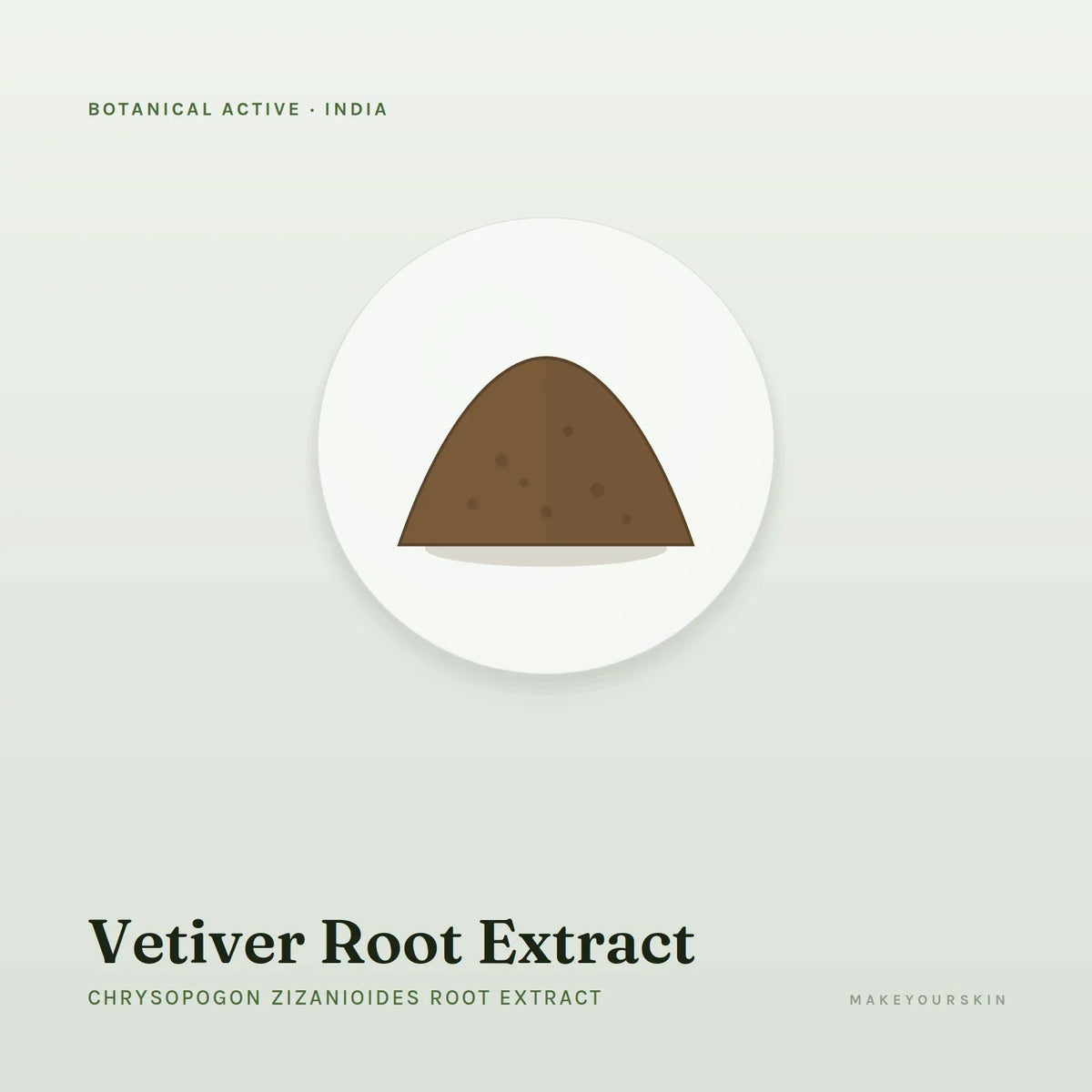 Vetiver Root Extract (Chrysopogon Zizanioides Root Extract) — powder, India · Ayurveda — MakeYourSkin