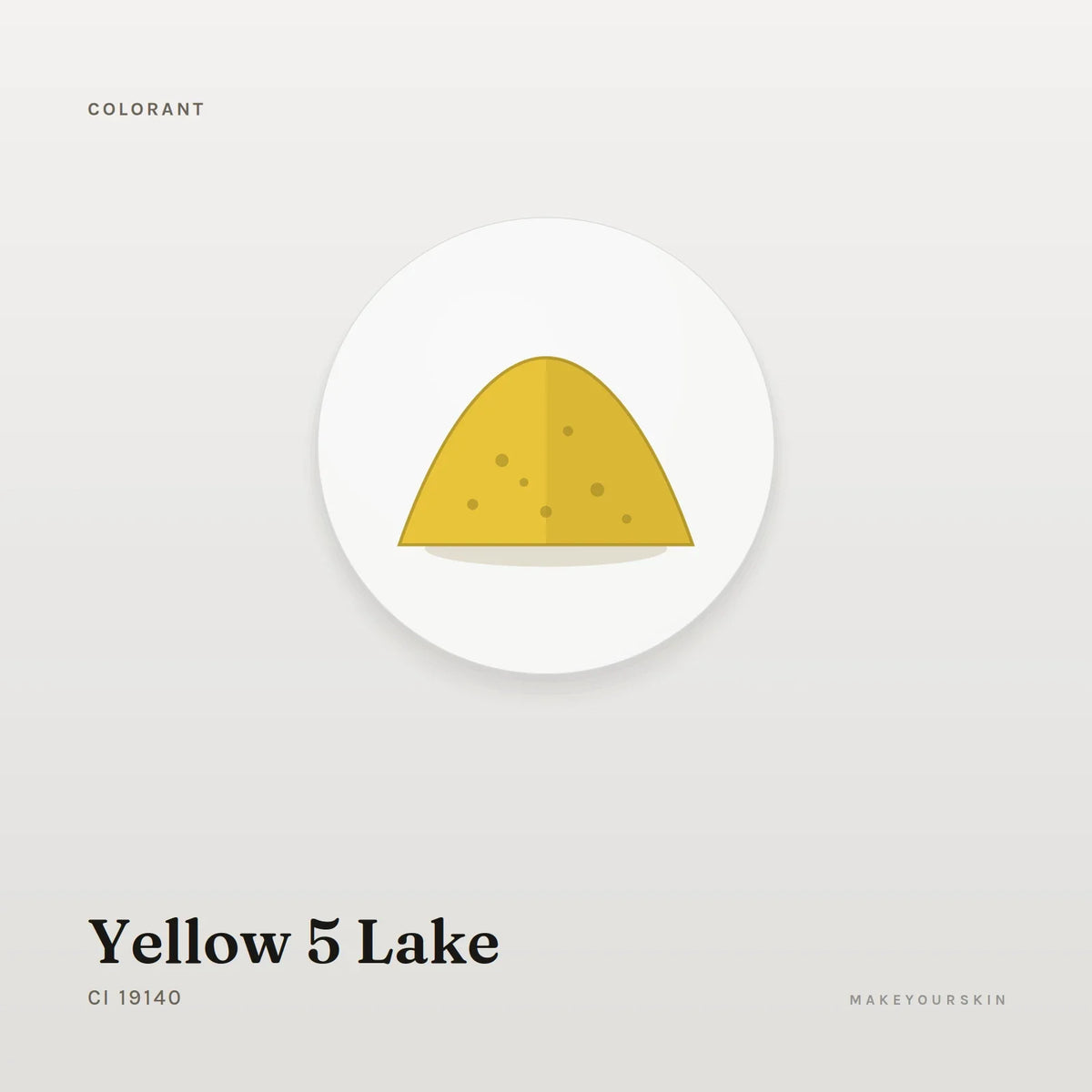 Yellow 5 Lake (CI 19140) — powder, Global — MakeYourSkin