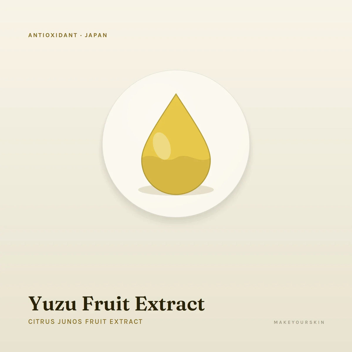 Yuzu Fruit Extract (Citrus Junos Fruit Extract) — liquid, Japan · J-Beauty — MakeYourSkin
